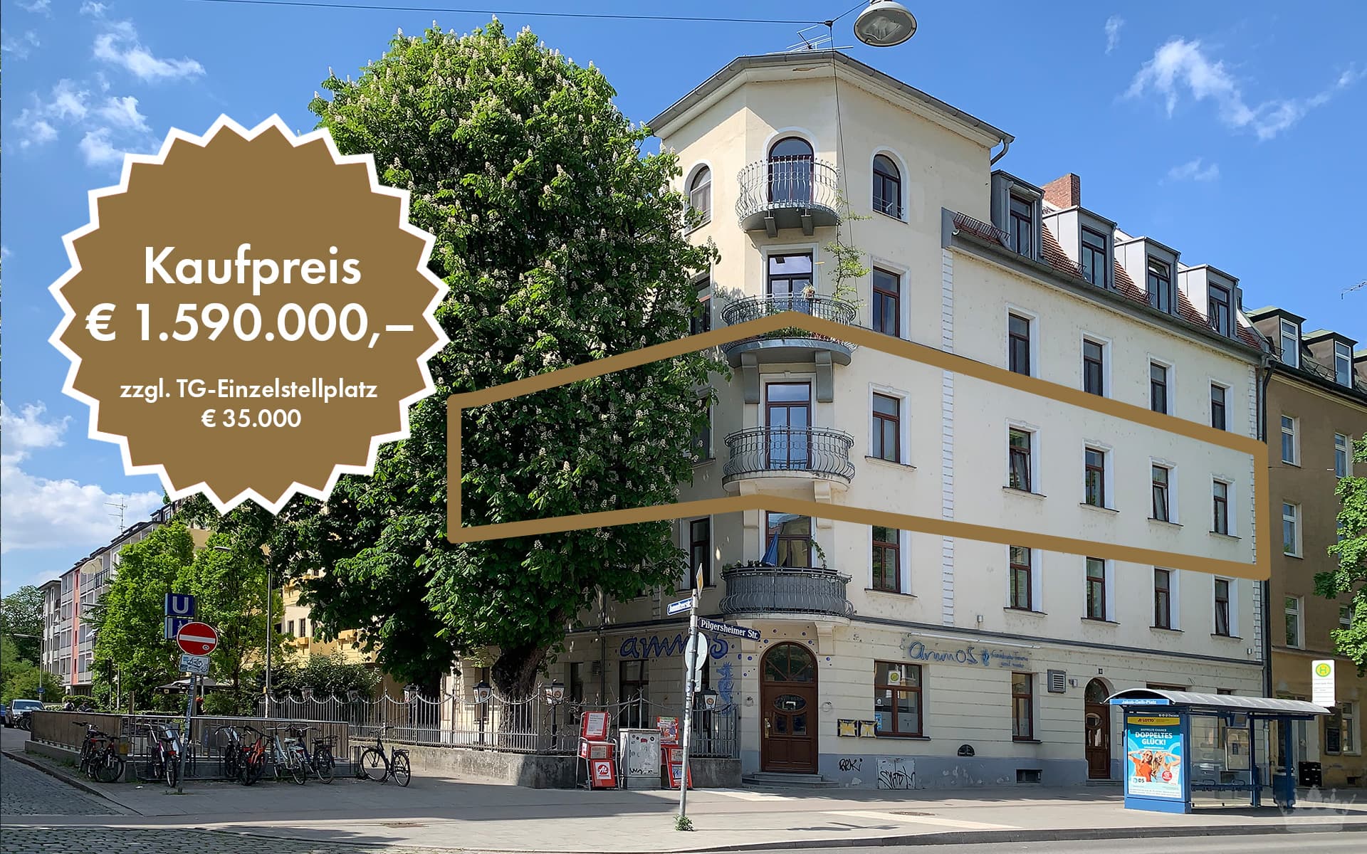 First Class Immobilien München - 4-Zimmer-Altbau-Wohnung in München-Untergiesing